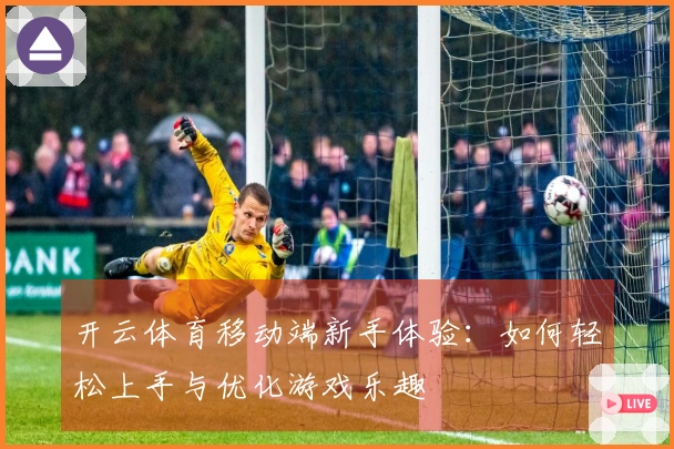 开云体育移动端新手体验：如何轻松上手与优化游戏乐趣